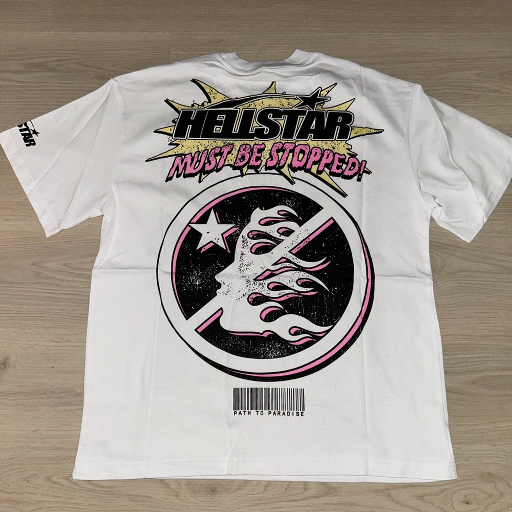White Brainwashed Hellstar Tee - image 2